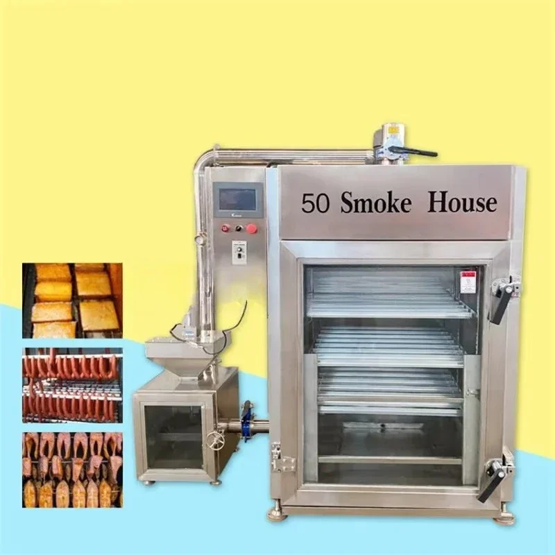 Intelligent temperature and time control, sausage fish smoking gas heating oven oven, bacon cold smoking smoke meat