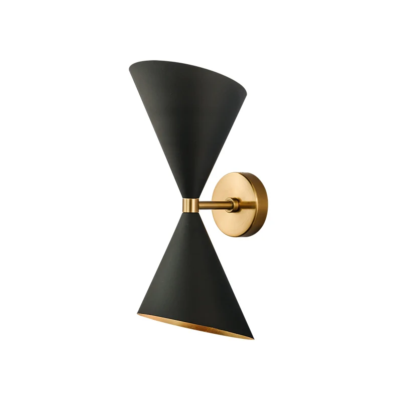 American Horn Wall Lamp Minimalist Designer Lighting Living Room Bedroom Model Room Designer Corridor and Aisle Iron LED Sconces