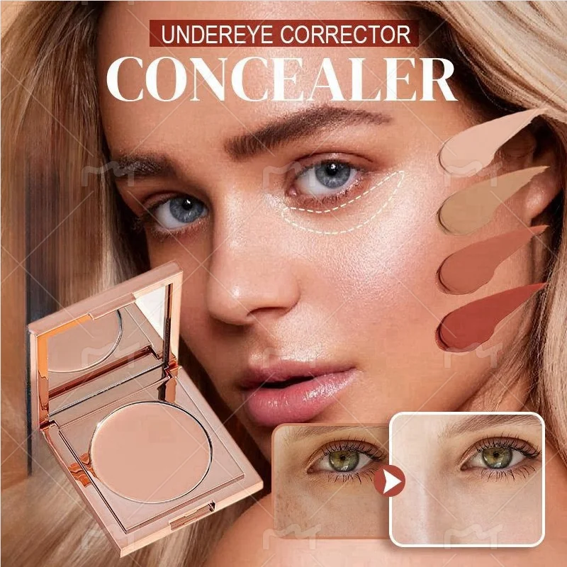 4 Colors Undereye Corrector Concealer-cover dark circles ,Waterproof Long Lasting Brighten Face Concealer Makeup Products