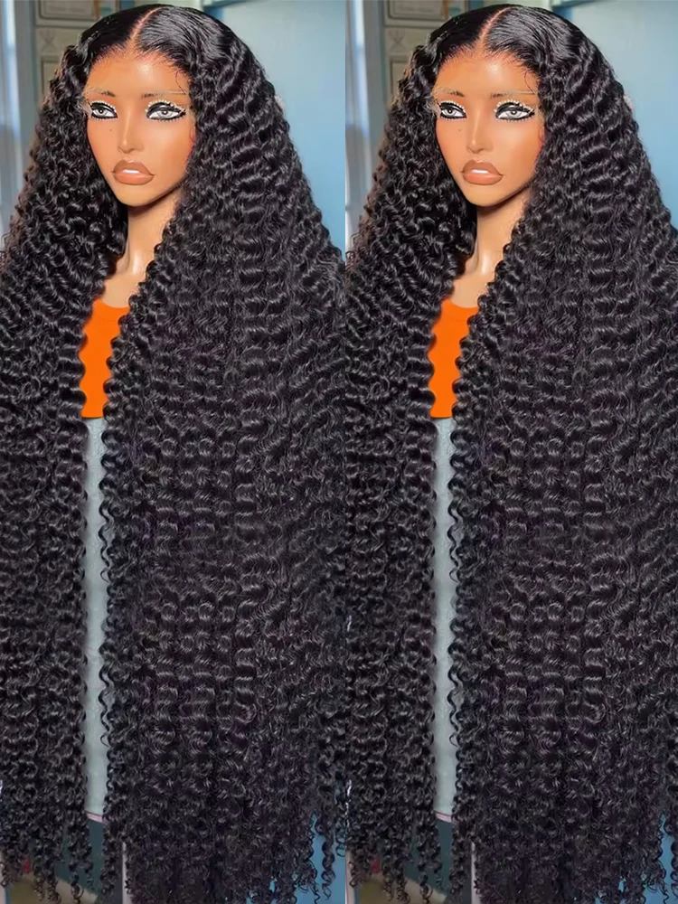 

40 46-дюймовые парики с HD-кружевной передней частью 13x6, плотность 300%, глубокие волны, для женщин, с эффектом водной завивки, парик из натуральных волос с кружевной передней частью 13x4, предварительно пророщенные.