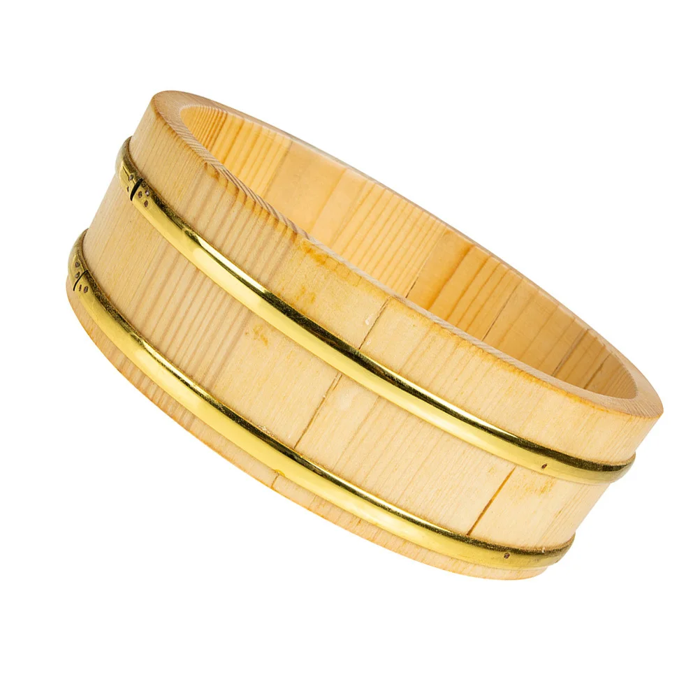 

Sushi Rice Bowl Bucket Japanese Box Restaurant Container Hangiri Mixing Tub Serving Man