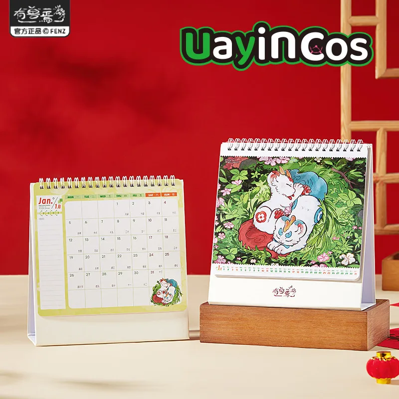 

In Stock Original Fabulous Beasts 2026 New Year Calendar Desk Horse Calendar Schedule Planner Desktop Ornament Anime Game Toy K