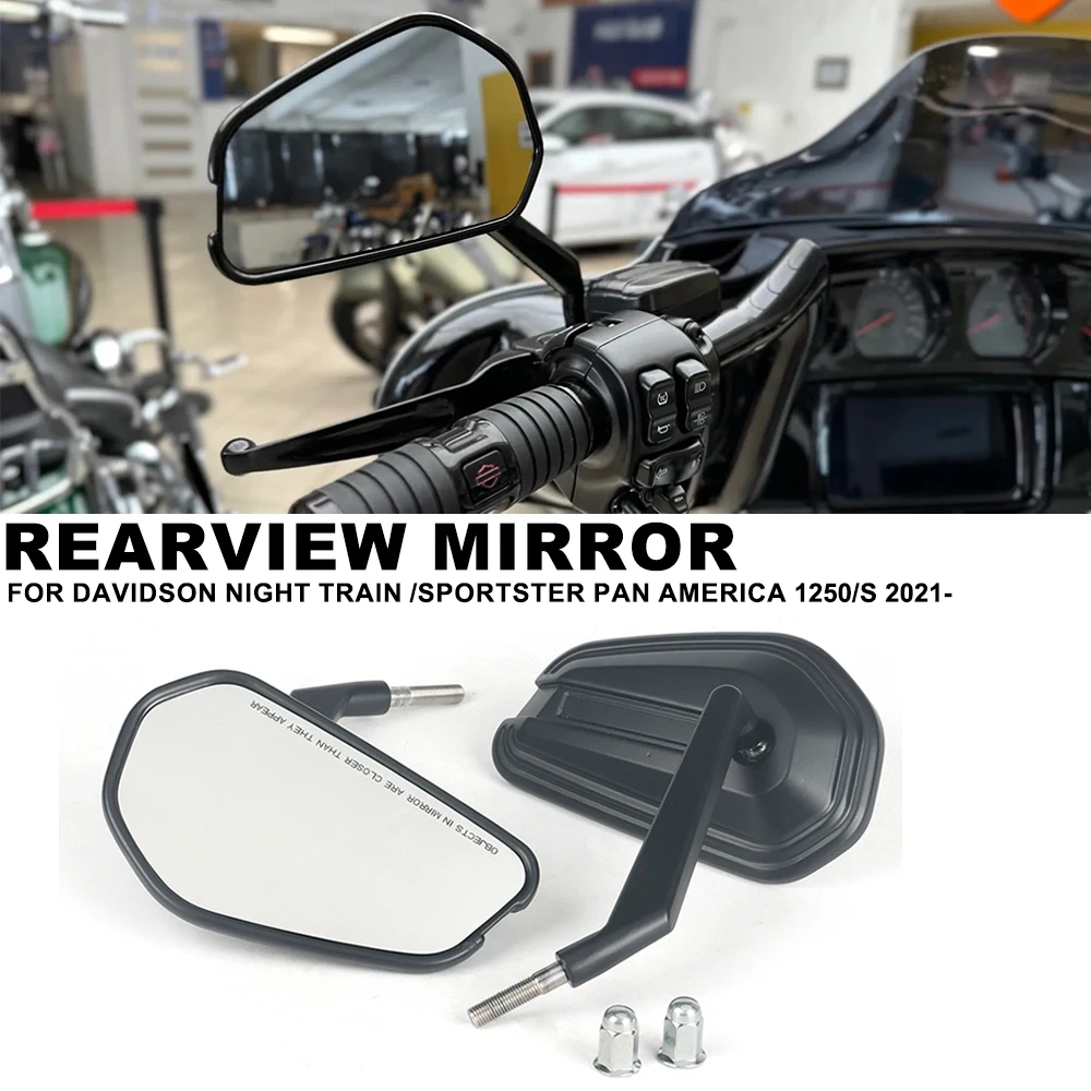 

For Sportster S/Pan America 1250 1250S Davidson Night Train 2021- High Quality Adjustable Rear Side View Mirrors Accessories