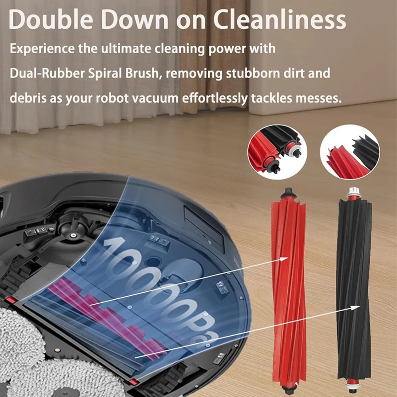 20 PCS Vacuum Cleaner Accessories For Roborock Qrevo Master Robot Main Side Brushes Mop Cloth Dust Bags Hepa Filters