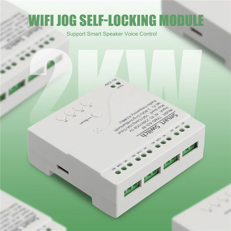 APPLIA-Graffiti Wifi Module 4-Channel Wifi Tap وحدة القفل الذاتي مع RF 4-Channel AC 85-250V مع الضميمة