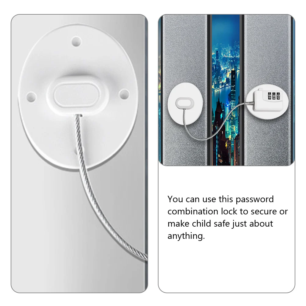 

Combination Safety Lock Proof Door Locks for Fridge Cabinet Drawer Window Protection Safety Locks for Cabinets