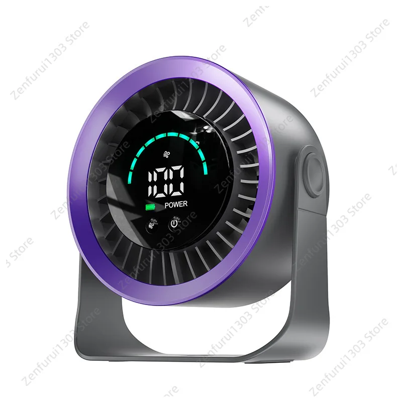 New high-speed circulating fan household kitchen charging silent desktop turbo small fan wall-mounted desktop small electric fan