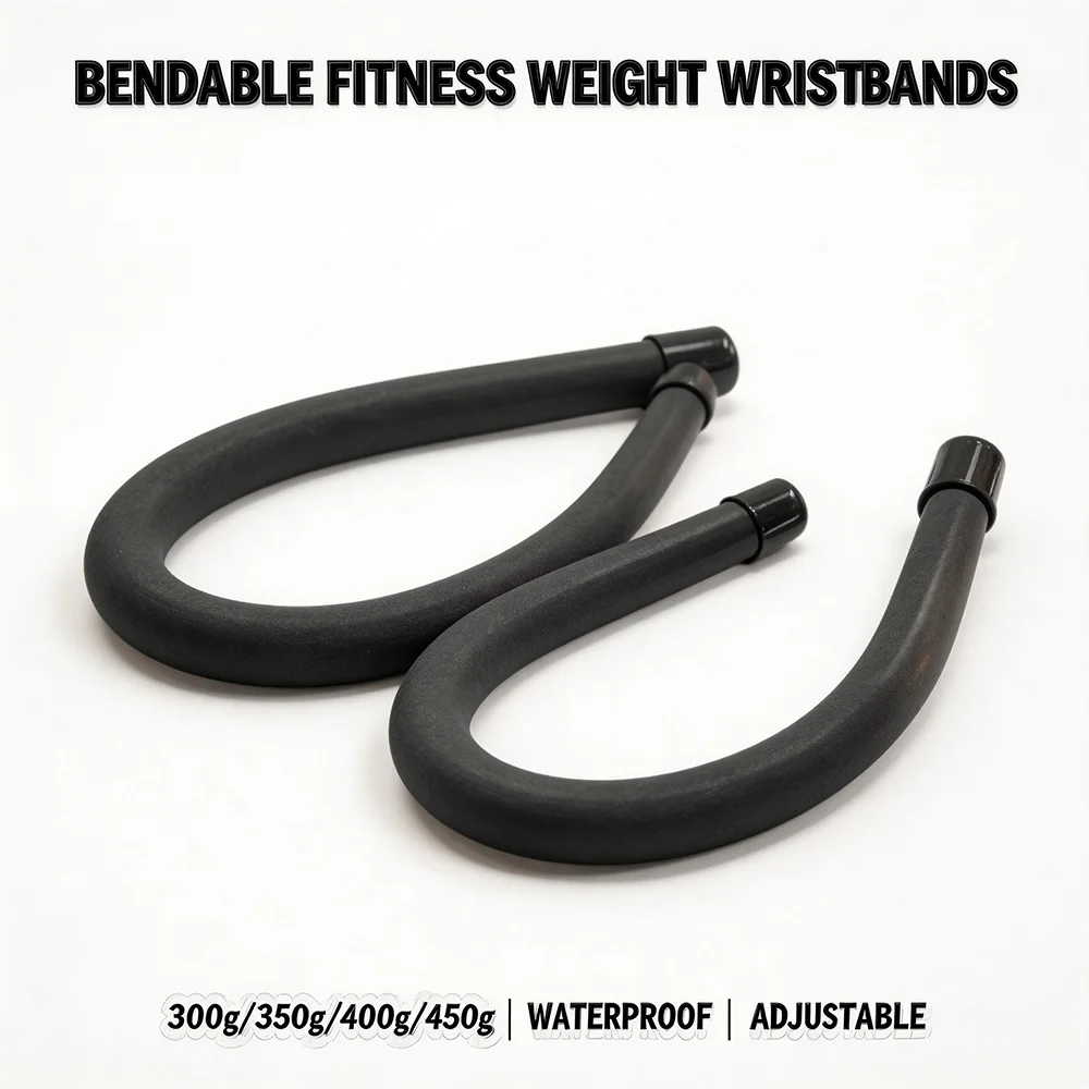 Pulsera de Fitness con Peso Ajustable para Correr, Nadar, Yoga, Brazalete de Silicona con Peso para Muñeca, Equipo Portá