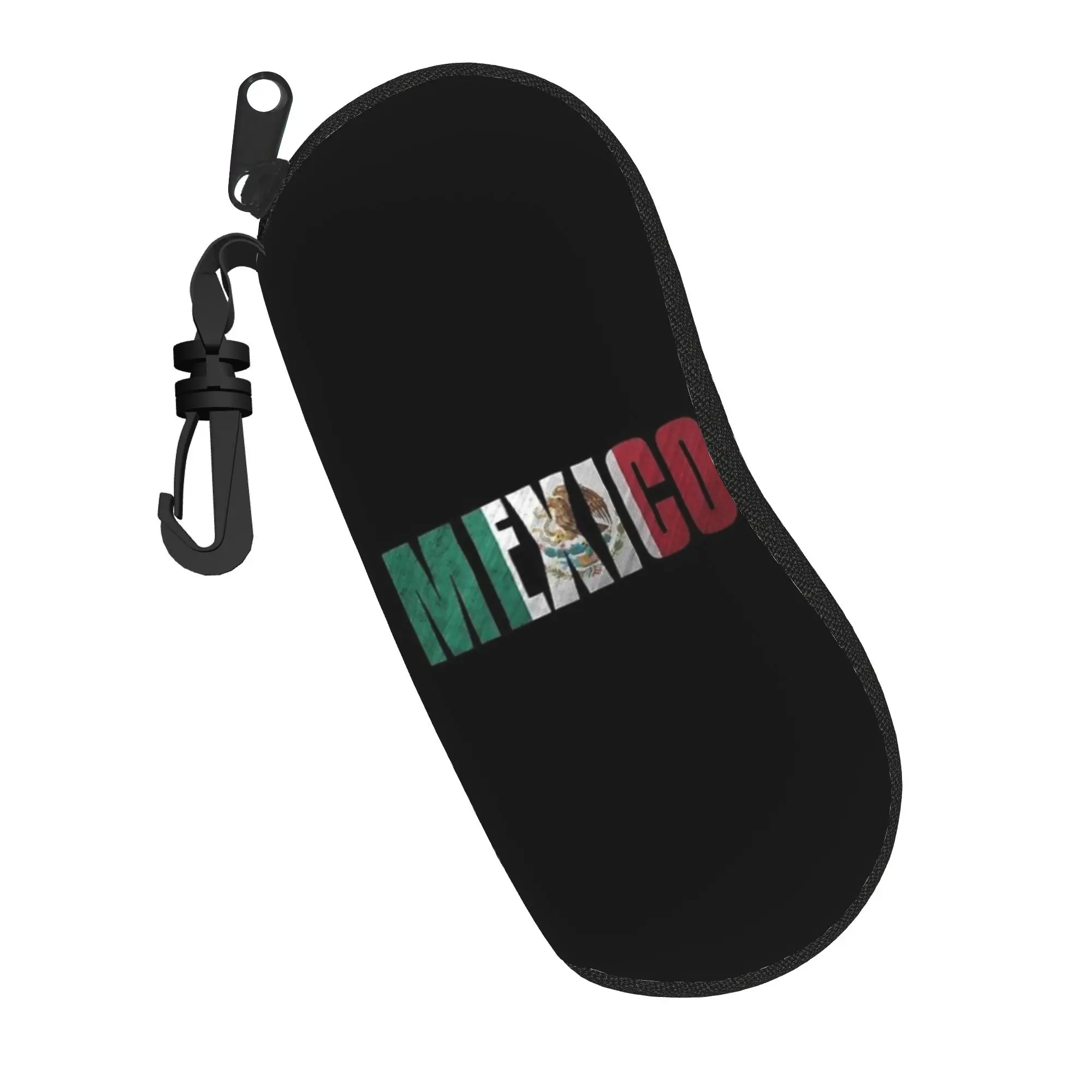 Harajuku Cartoon Glasses Case mexico flag Accessories  Box  Sunglasses Storage Box Anti-Pressure Eye Contacts Case
