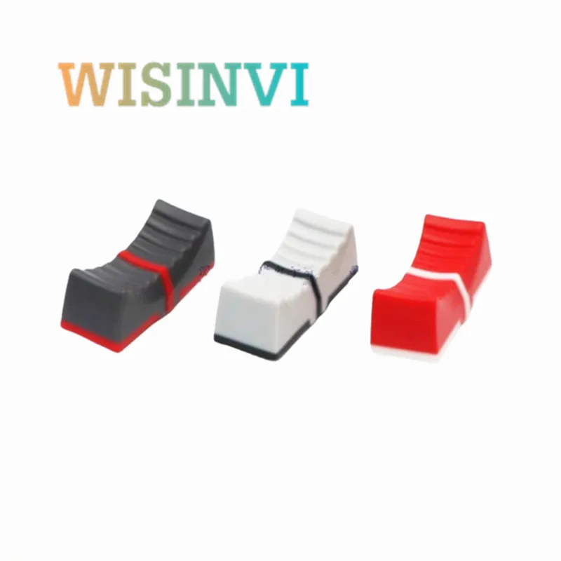 10PCS 24×10×9M Plastic Knob Linear Sliding Potentiometer Push Key Mixing Consoles Push Key Cap Inner Hole 4mm for YAMAHA Mixer