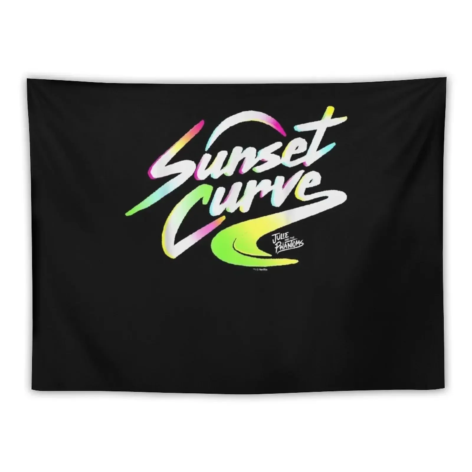 

Julie And The Phantoms Sunset Curve Logo T shirt-png Tapestry Room Decor Wall Hanging Decor Tapestry