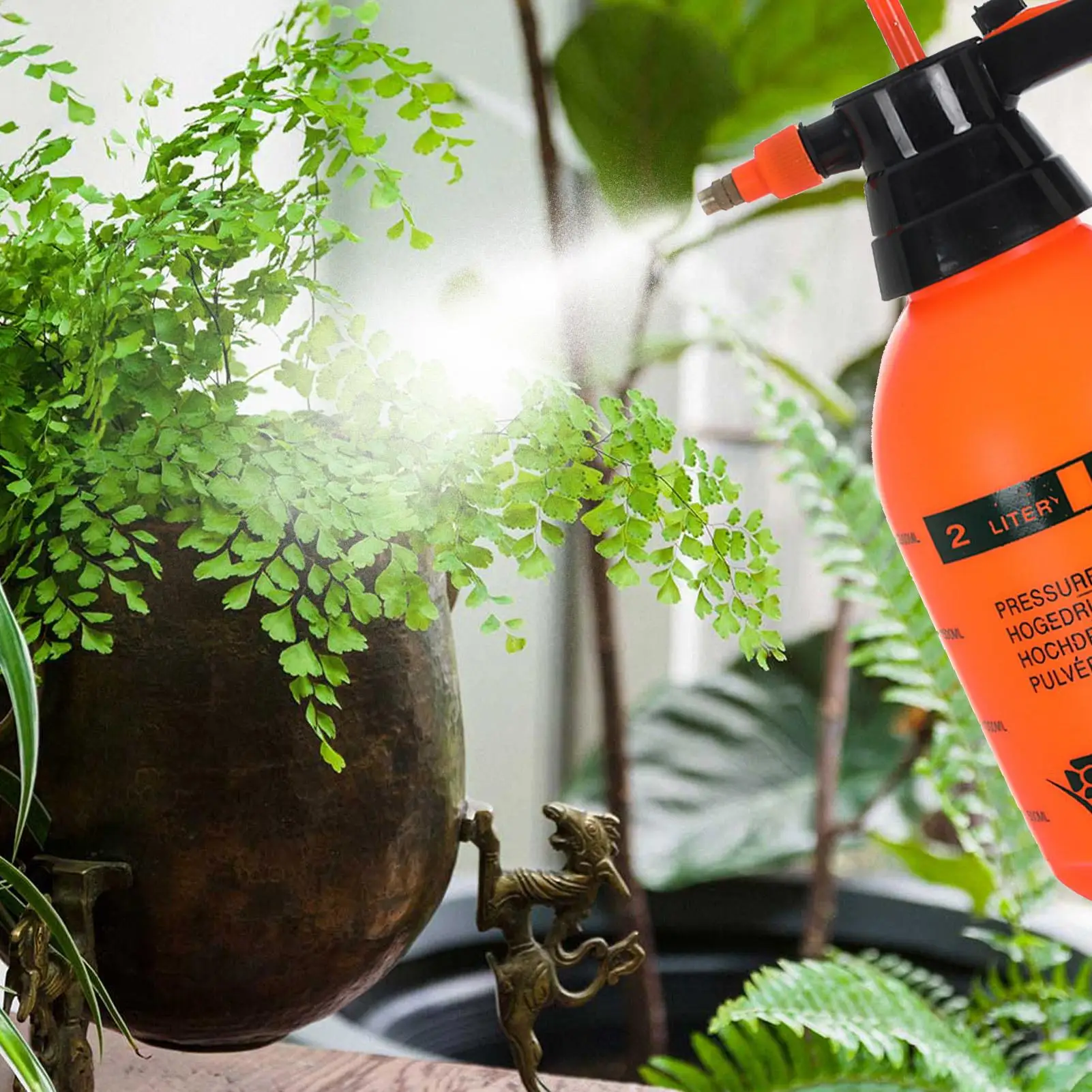 2/3L Handheld Car Washing Pressure Spray Pot Auto Clean Pump Sprayer Pressurized Spray Bottle Gardening watering Tools