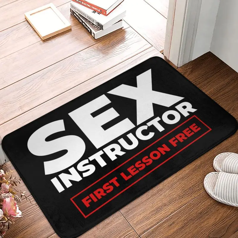 Sex Instructor Front Door Mat Anti-Slip Outdoor Waterproof Doormat Kitchen Balcony Entrance Rug Carpet