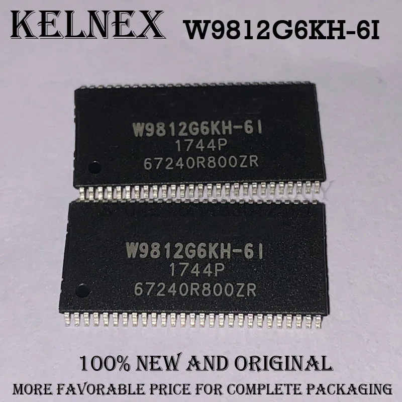 5pcs W9812G6KH-6I TR W9812G6KH-6 TR TSOPII-54 Synchronous Dynamic Random Access Memory