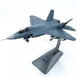 Diecast 1:48 Scale China's J-35 Fighter J35 Stealth Carrier Aircraft Model Alloy Simulation Finished Collection Toy Gift Display