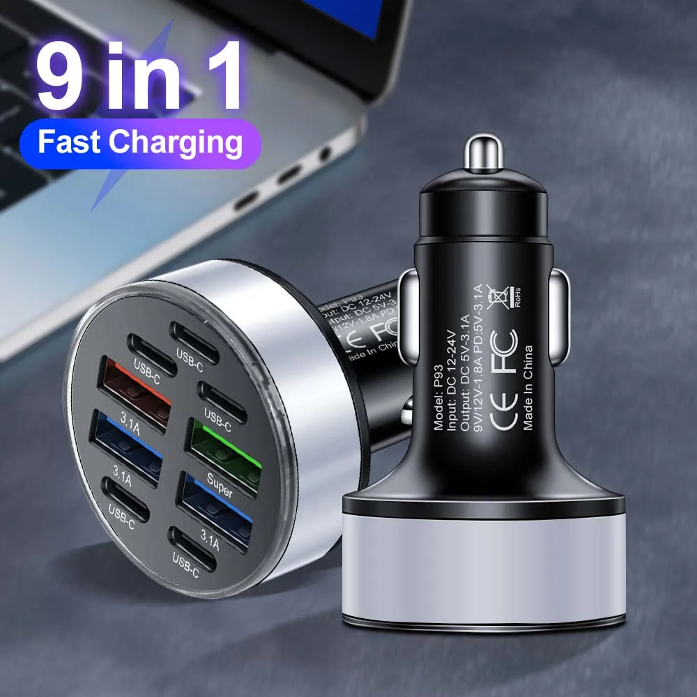 9 In 1 Usb C Car Ph… - image