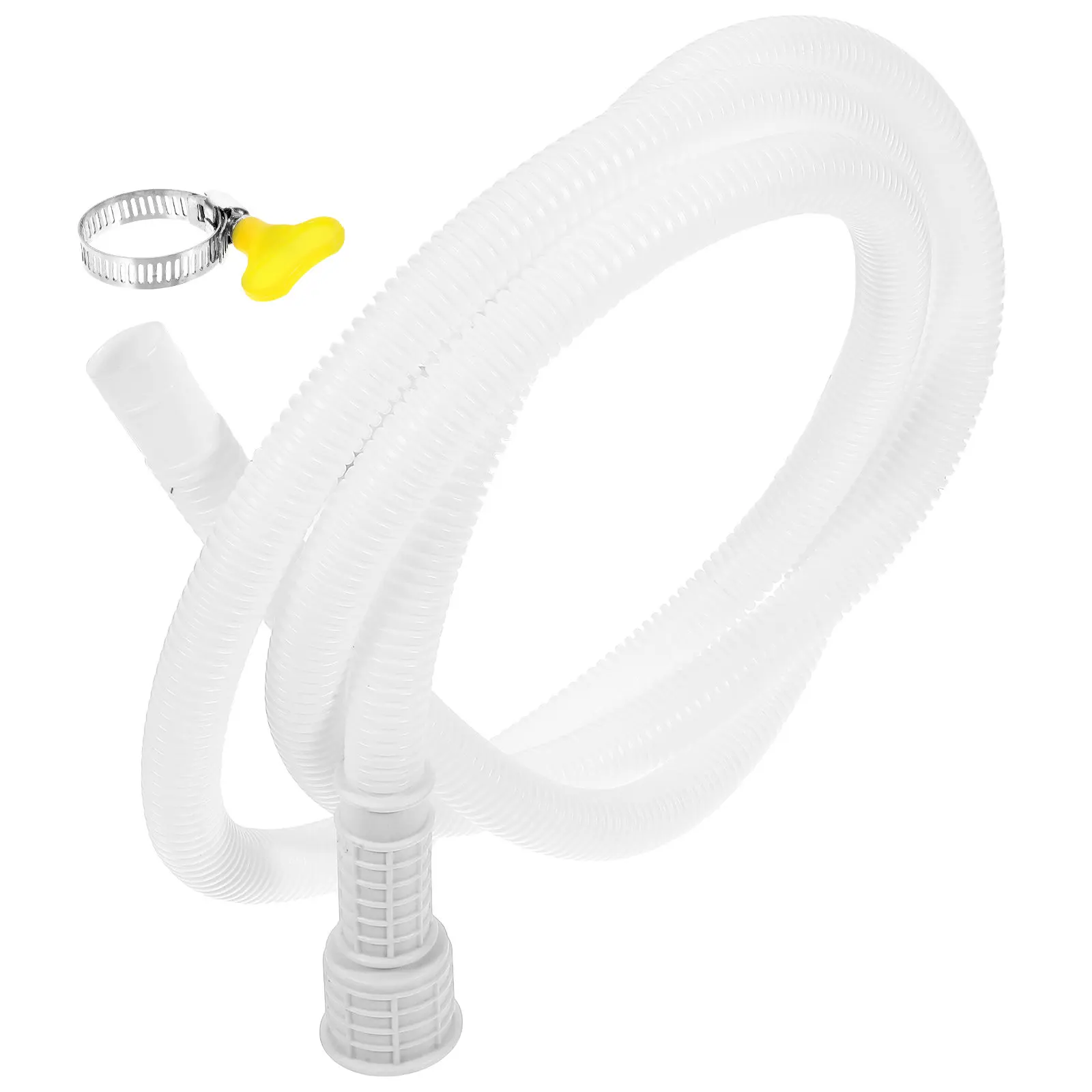 Air Conditioner Drain Hose 2M White Tube for Mini Split Units Window AC Portable Hose Replacement Parts Plastic Tubing