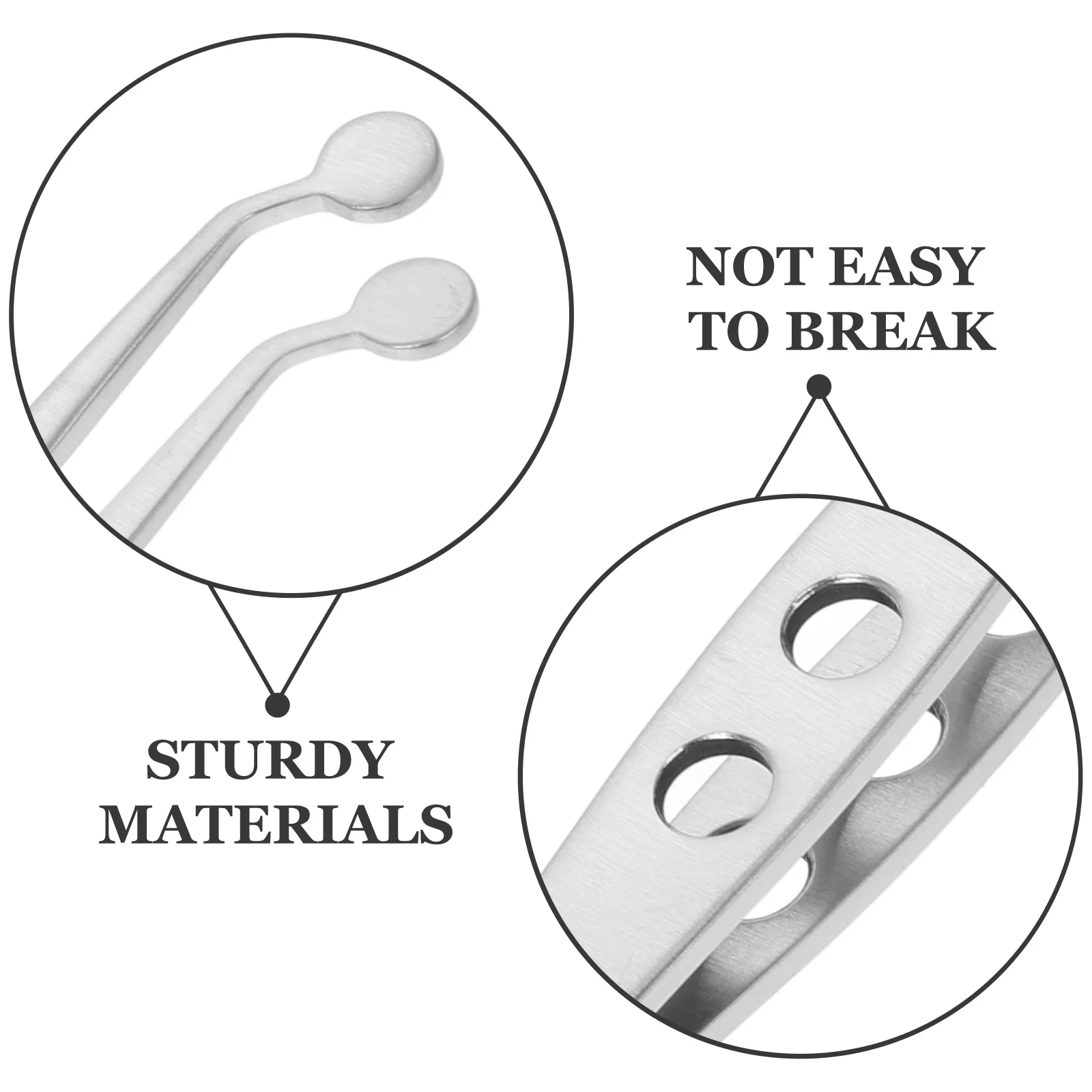 ملقط تدليك غدة Meibomian طرف مستدير أداة تدليك الجفن مزيل دهان العين تصميم دقيق متين وسهل التنظيف #5