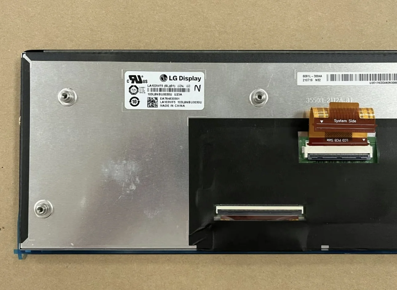 Original 10,3'' LA103WF5-SL01 LCD-Monitor