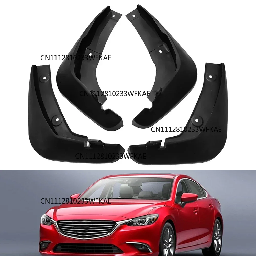 Front Rear For Splash Guard Set for Mazda 6 GJ GL Atenza 2013 to 2019 Mud Flaps Compatible with Factory Installation Locations