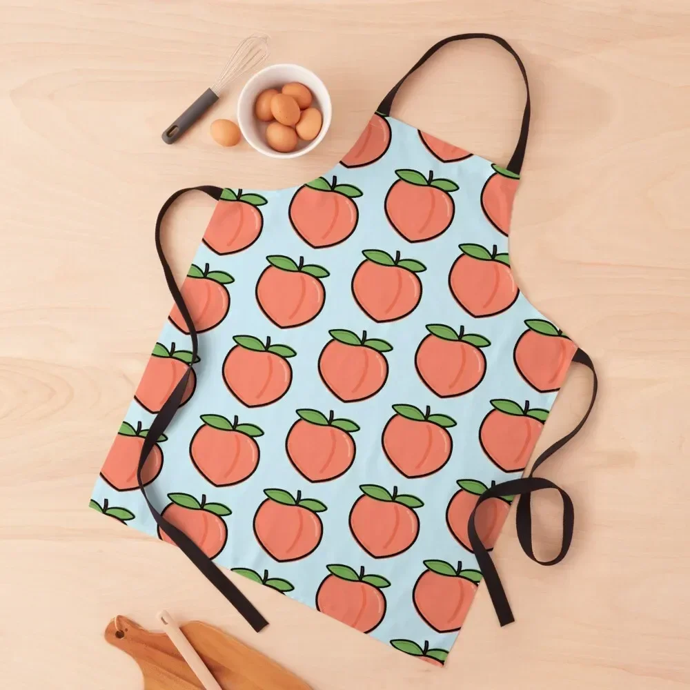 

A Peach Apron For Woman cooks clothes Kitchen And Household Goods women's work Apron