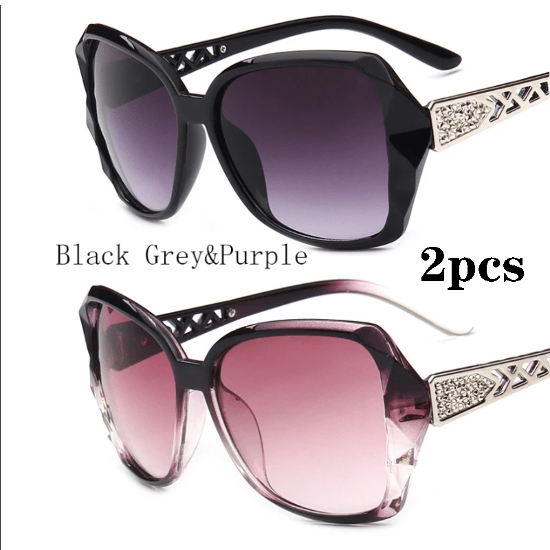 2pcs/set Vintage Round Sunglasses Women Men Brand Polygon Sun Glasses Female Oval Eyewear Sunglasses for Male Female Eyeglasses