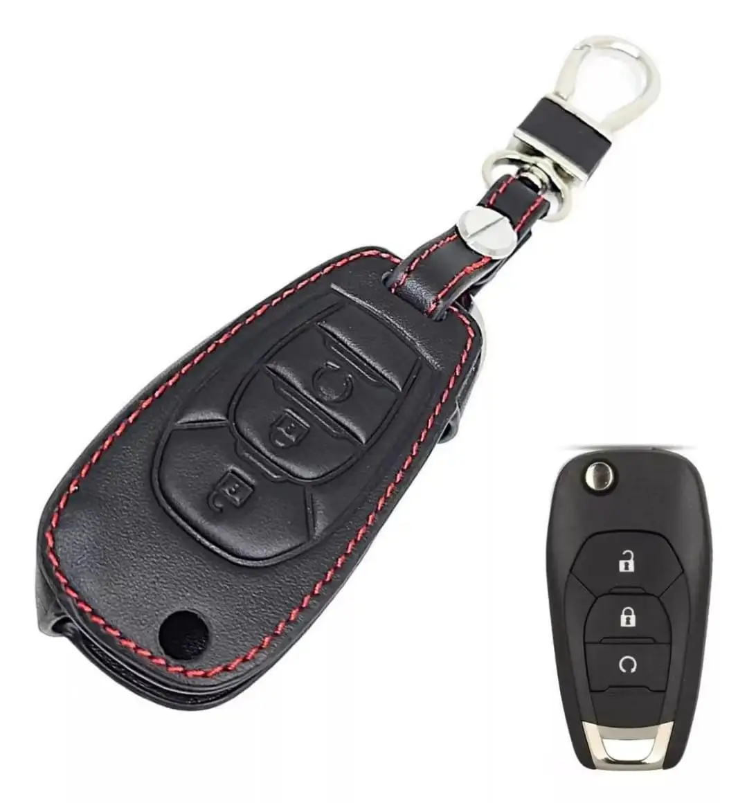

3 Buttons Full Cover Car Remote Fob Key Case Keychain For Chevrolet
