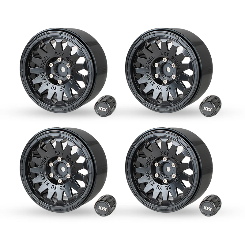 KYX Racing Uniwersalne felgi aluminiowe 2.2" do gąsienic 1/10 RC Axial SCX10 II III PRO Wraith UTB10 Capra TRX4 TRX6 D90