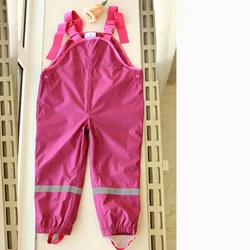 Baby Girls Boys Waterproof Overalls Baby Kids Overalls Trousers Outdoor Pants High Quality Kids Windproof Pants Rain Pants