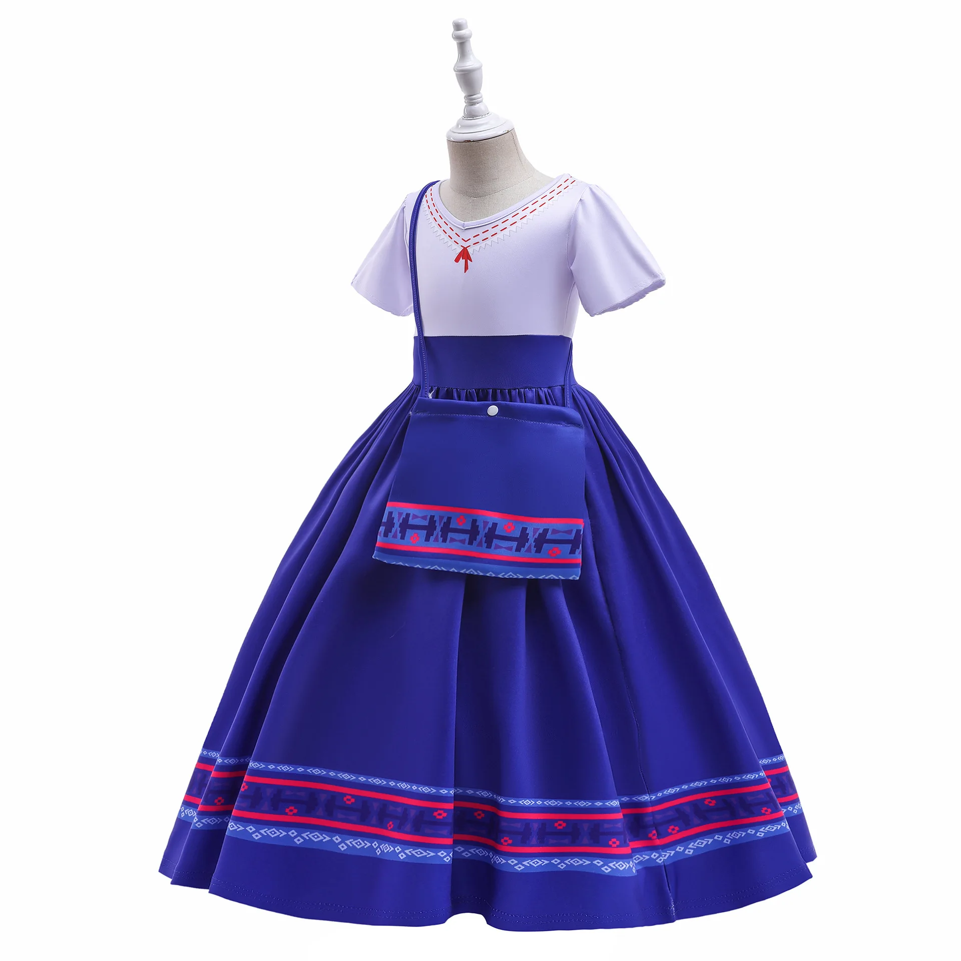 Encanto Anime Princess Dress, Magic Full House, fantasia de performance infantil