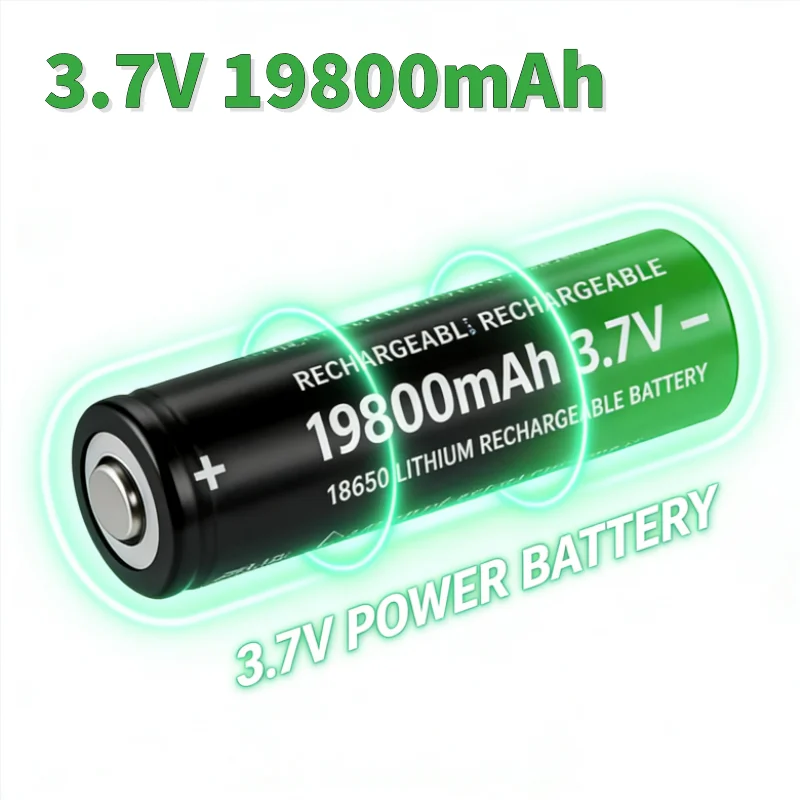 

18650 Lithium Batteries Flashlight 18650 Rechargeable-Battery 3.7V 19800 Mah for Flashlight