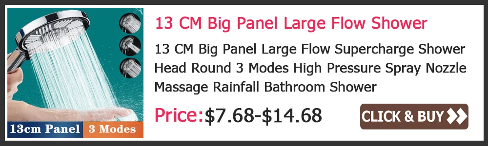 New Design Propeller Bathroom Shower Head High Pressure Water Saving With Adjustable Button Built-in Filter Handheld Shower Head