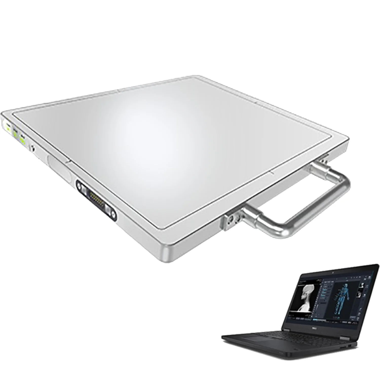 Digital Flat Panel Detector X-Ray Machine with Amorphous Silicon and CsI Scintillator Electric Power Source for Veterinary Use