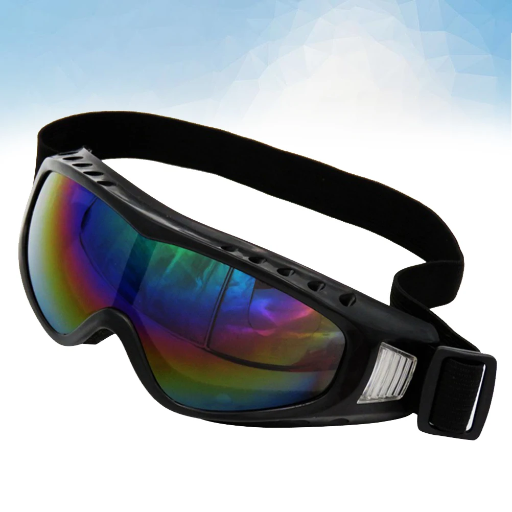 

Windproof Skiing Glasses Gray Durable Abs Material Outdoor Cycling Sandproof Glasses For Travel Family Friends Use