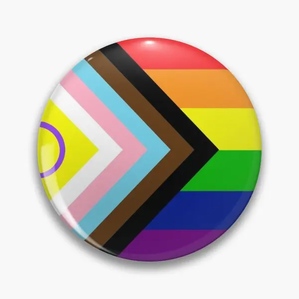 2021 Intersex Inclusive Progress Pride F  Soft Button Pin Creative Brooch Hat Clothes Funny Lover Metal Badge Cute Jewelry