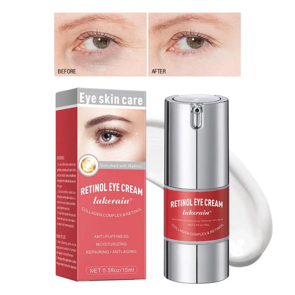 Neue Retinol Augen creme entfernen Augen taschen Augenringe Bleaching Anti-Aging straffende Haut feuchtigkeit spendende Pflege aufhellen Lifting d0y6