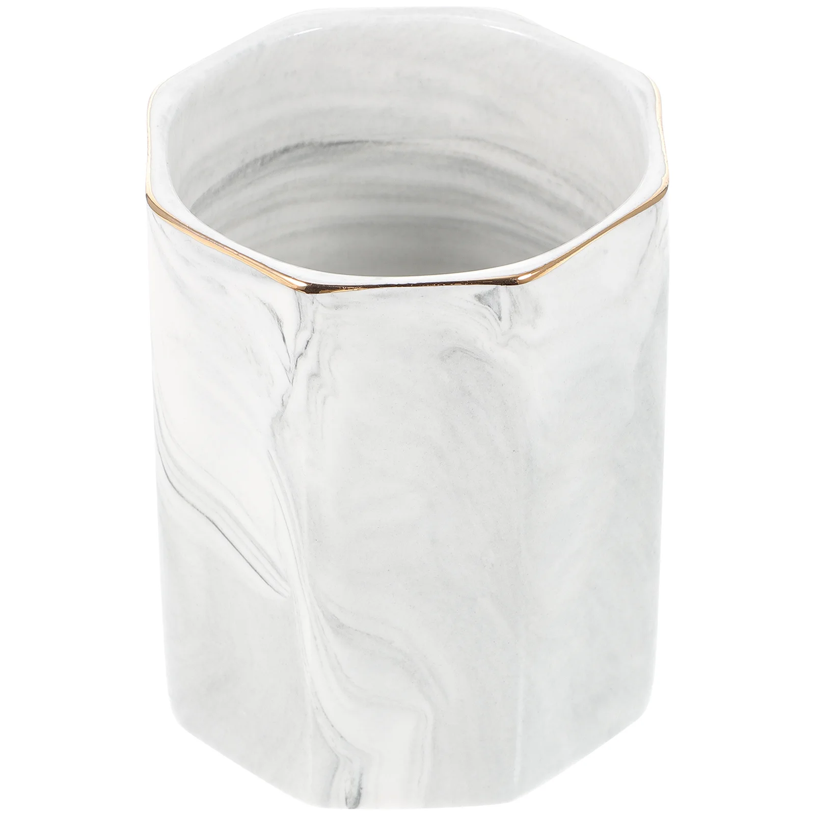 

Pen Holder for Desk Office Accessories Women Brush Makeup Pencil Cup Marble and Organizer