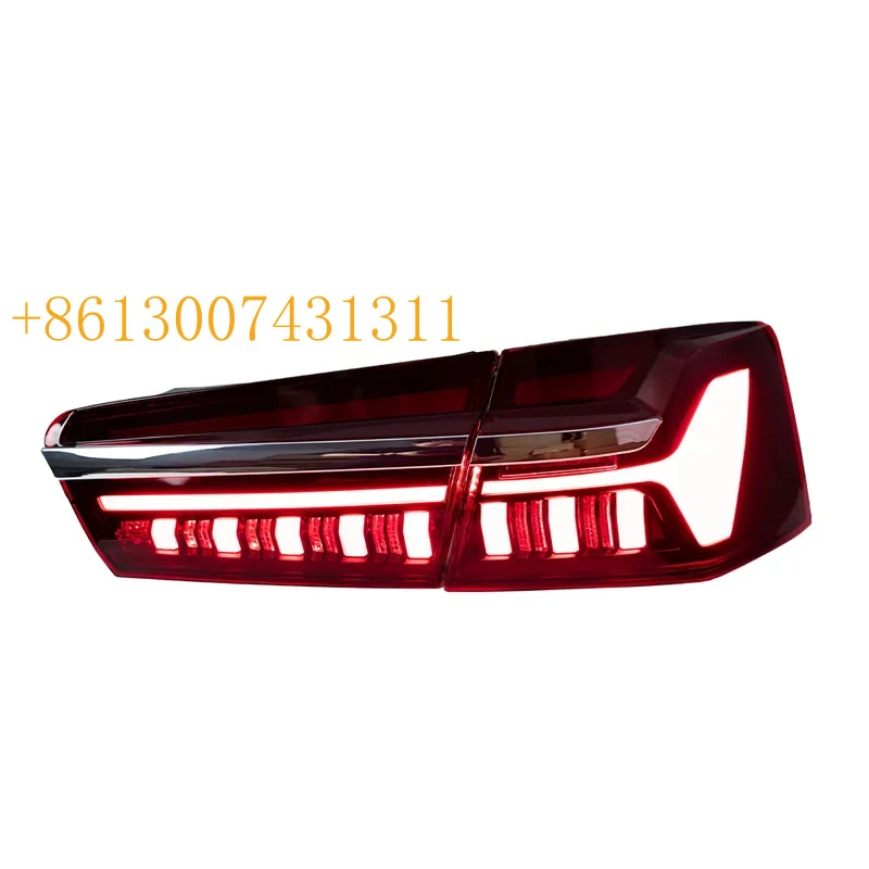 FactoryCar Styling 15 A6 C7 A6L C8 Style Tail Lights With Sequential Turn Signal Animation Brake Parking Lighthouse Facelift