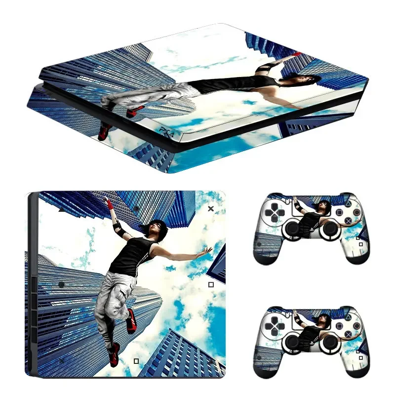 DATA FROG Console Skin Cover For Playstation 4 Slim Console For PS4 Slim Vinyl Decal Skin Stickers Controller Accessories