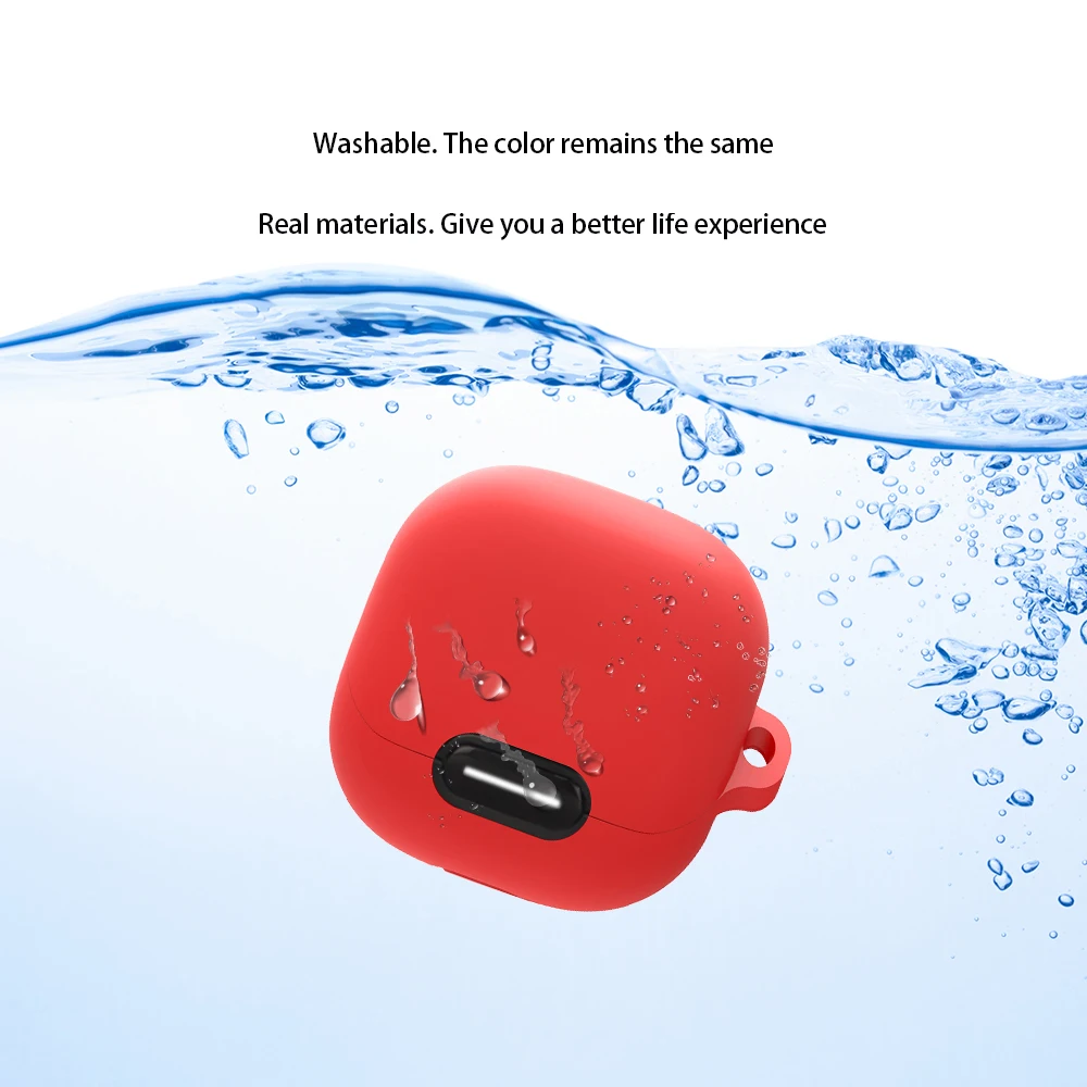 For Anker Soundcore liberty 4 NC Case Solid Color Silicone
