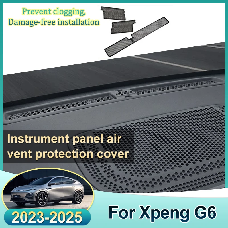 

Car Central Control Instrument Air Outlet Protection Cover For Xpeng G6 2023 2024 2025 Air Conditioning Dust Net Interior Parts