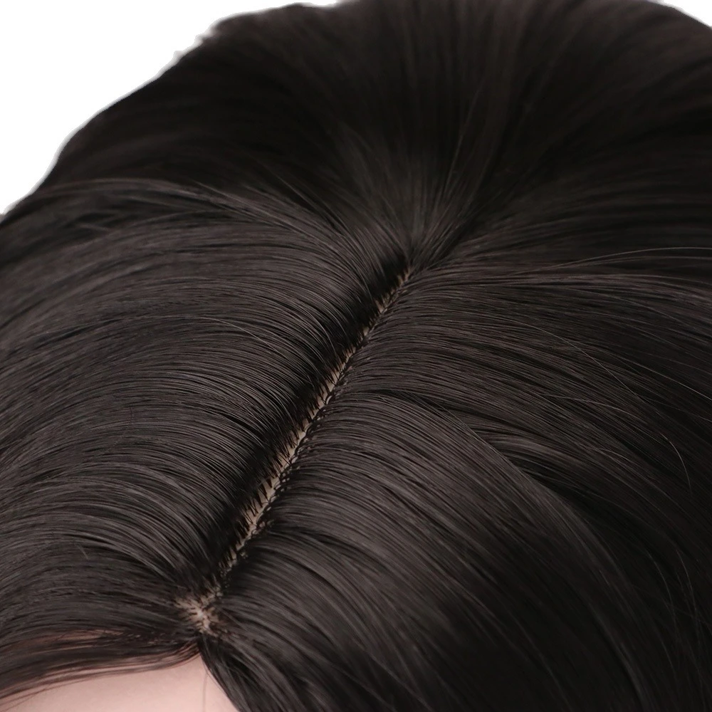 Anime Demon Slayer Kimetsu no Yaiba Kamado Nezuko Cosplay KOSTIUM Dorosły Unisex Peruki Syntetyczne Długie Proste Peruki Rekwizyty na Halloween