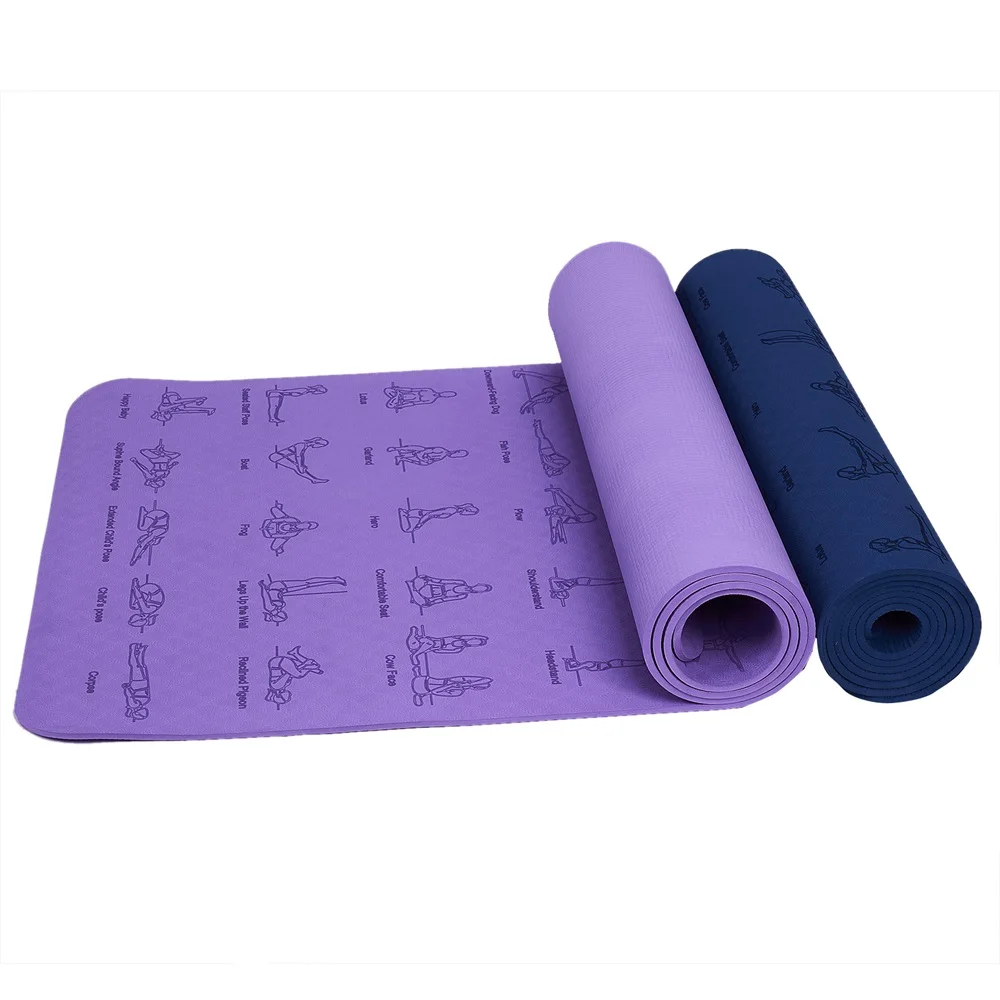 Custom Yoga Mat 183cm*61* 0.6 Tpe Yoga Mat Fitness Yoga Mat For Men And Women Non-slip Exercise Yoga Mat 1pcs