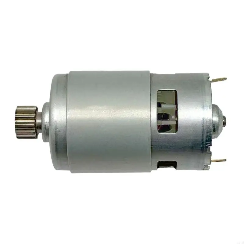 755 Replacement Electric Motor with 12-Tooth Front Gear, Two Rear Blade Terminals, and Housing Openings for 8Inch Handheld M4YD