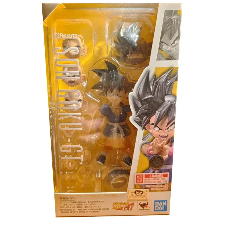 100% Original In Stock Bandai box Dragon Ball S.H.Figuarts The Monkey King Anime Action A gift for a child