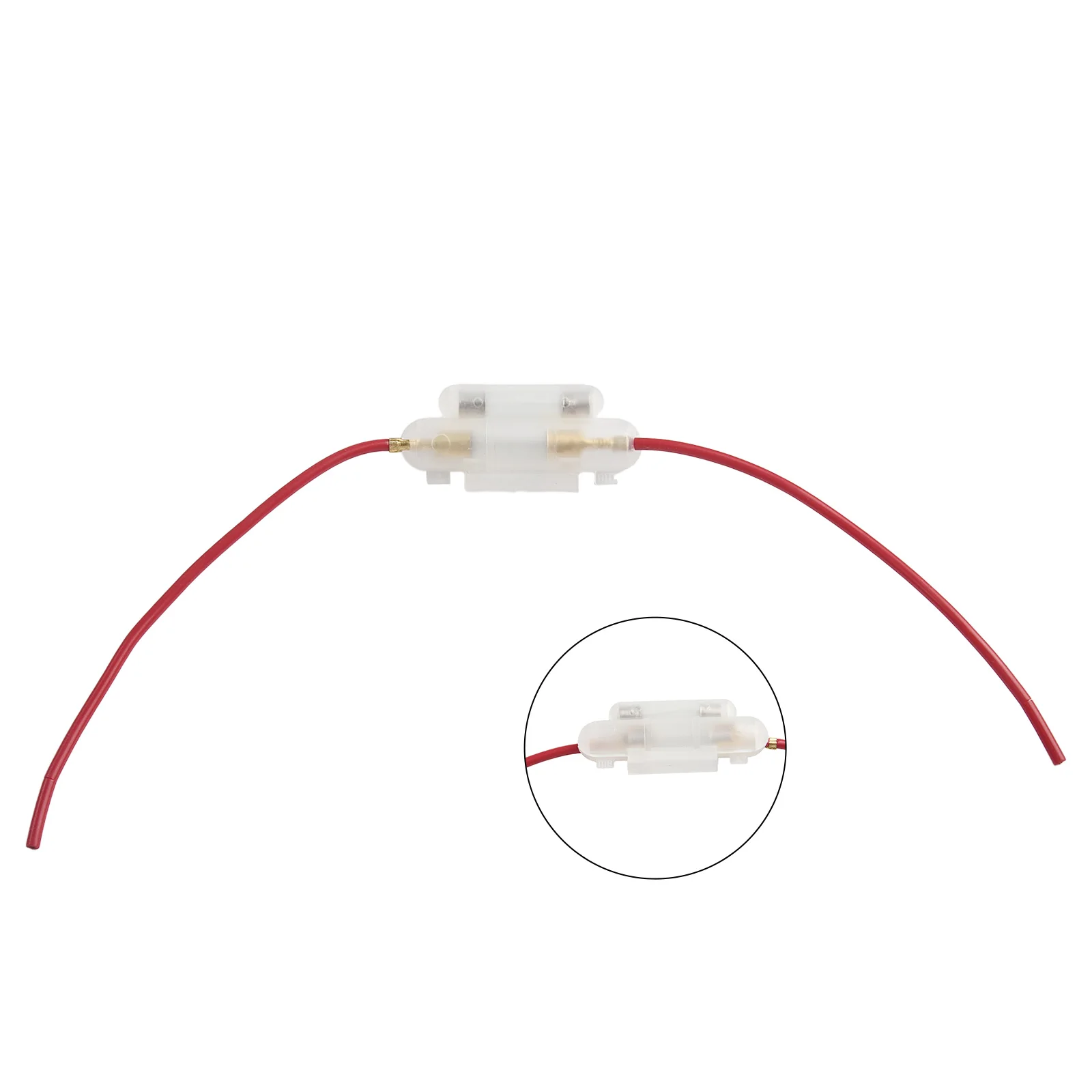 Kotak Sekring garis ganda, kotak skuter Sekring kawat ganda aksesori sepeda motor plastik + Sekring daya logam