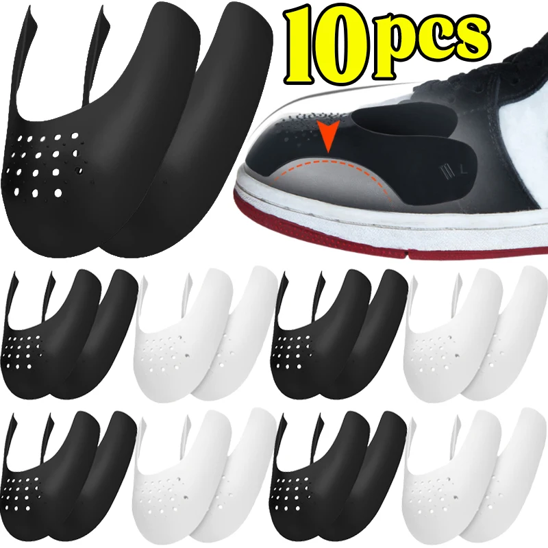 10pcs Sneakers Anti Crease Protector Wrinkled Fold Shoes Support Toe Cap Sport Ball Shoe Head Stretcher Extender Shoe Protection