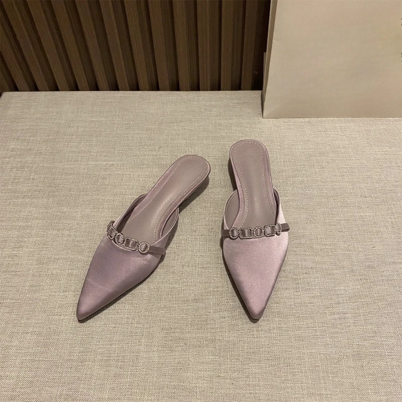 Low-heeled Suede High-end Women's Singles Shoes 2025 New Spring and Autumn French Temperament Gentle Mary Jane Shoes - view 3