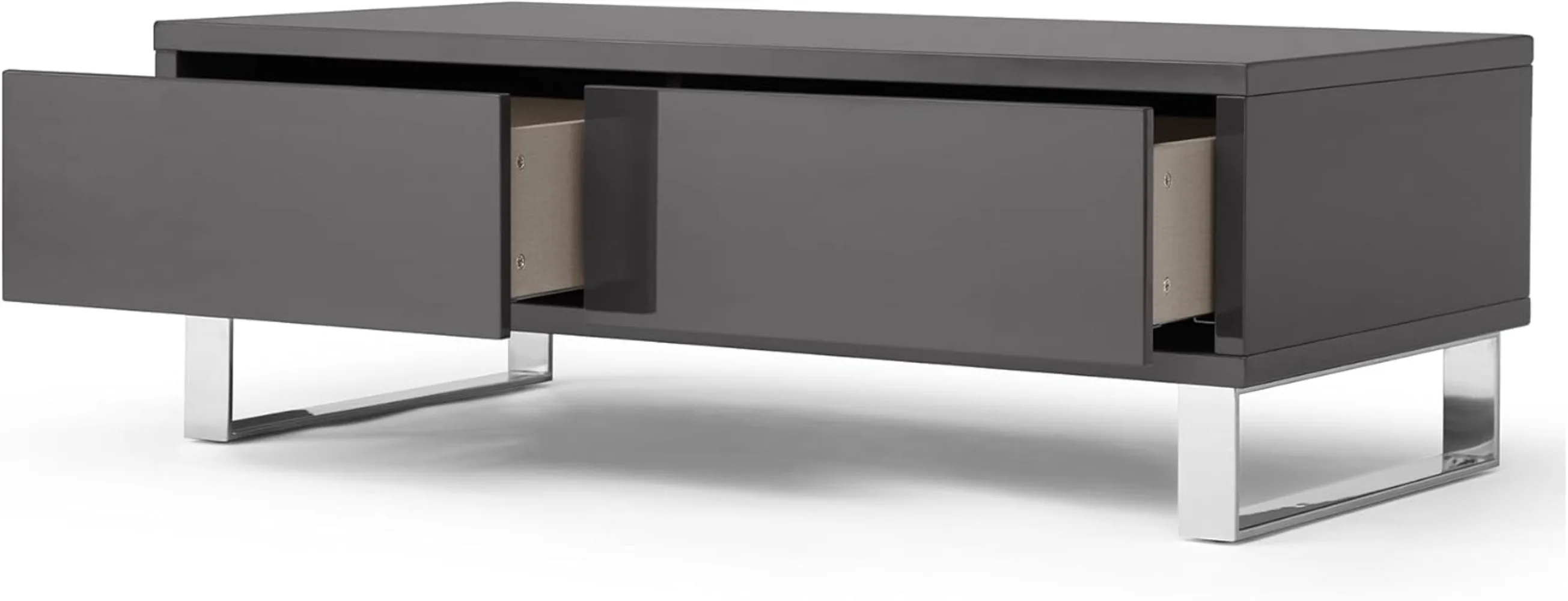 Mesa de centro Furniture Neve com armazenamento - cinza