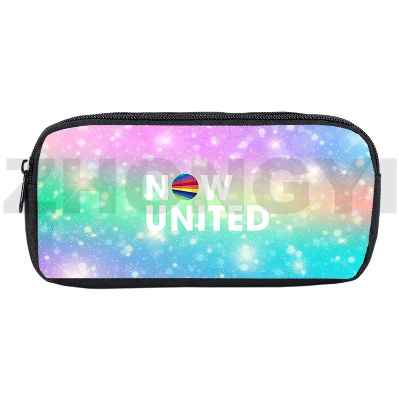 Kawaii Anime Now United 3D Print Pencil Case Canvas Makeup Pouch Lipstick Bag Popular UN Team Student Merch School Supplies 2024